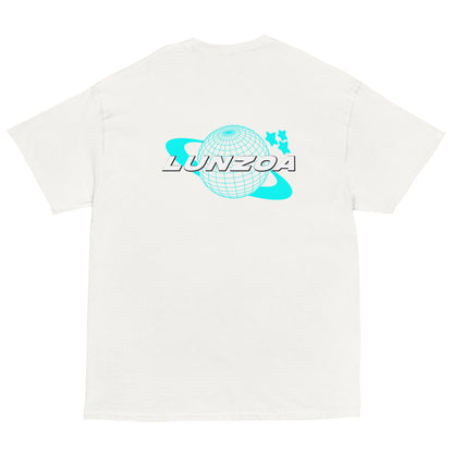 LunzoaDesigns White-Turquoise Tee