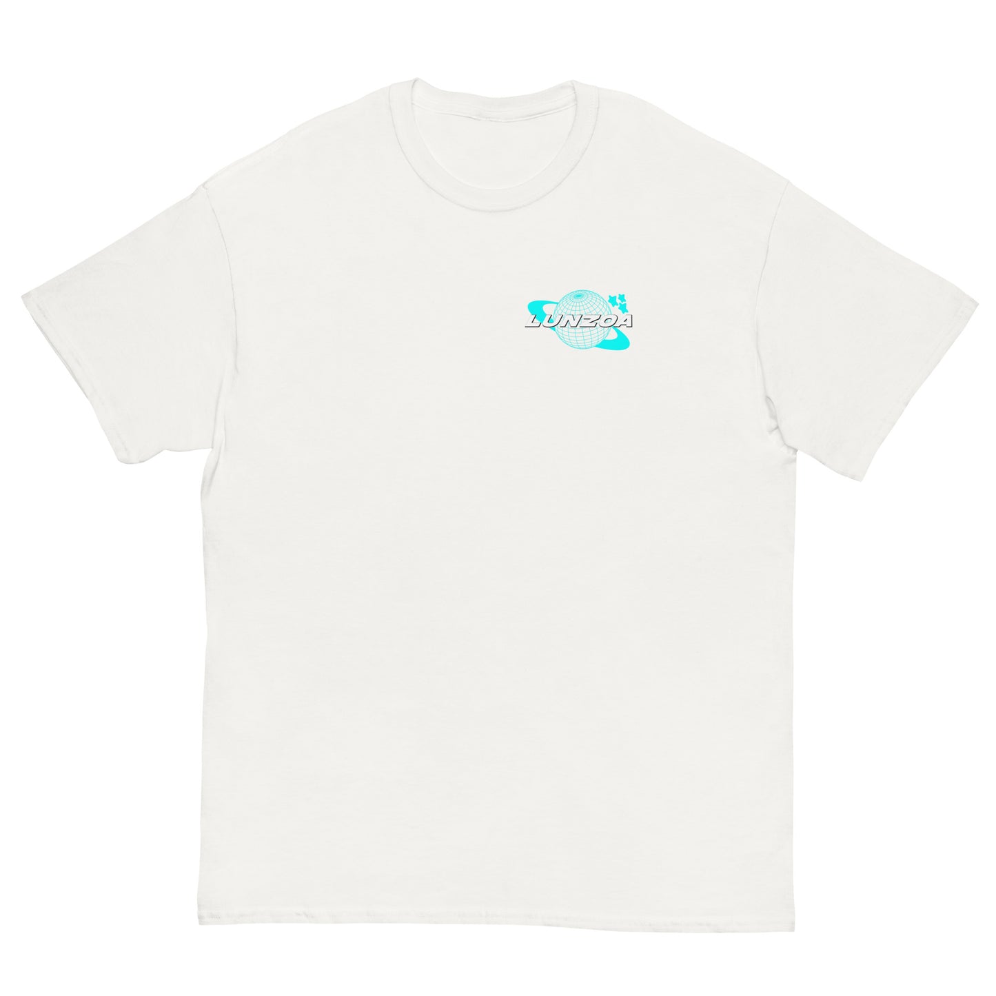LunzoaDesigns White-Turquoise Tee