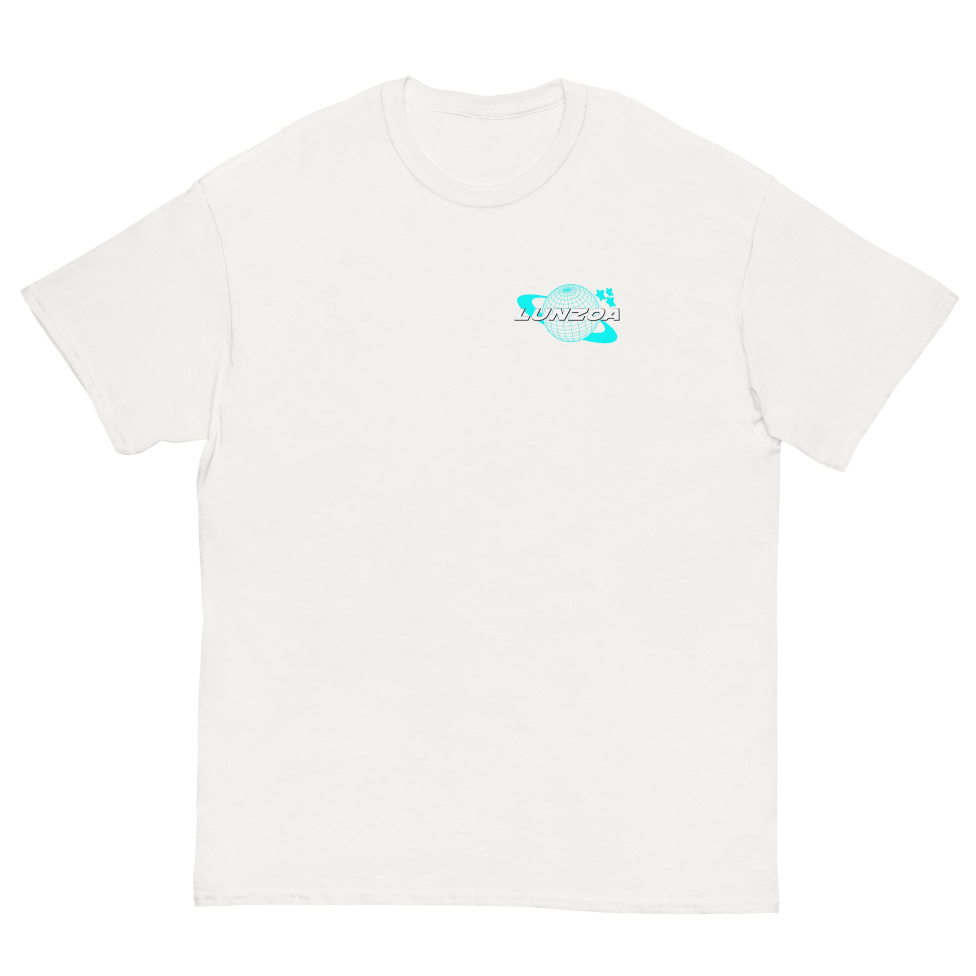 LunzoaDesigns White-Turquoise Tee