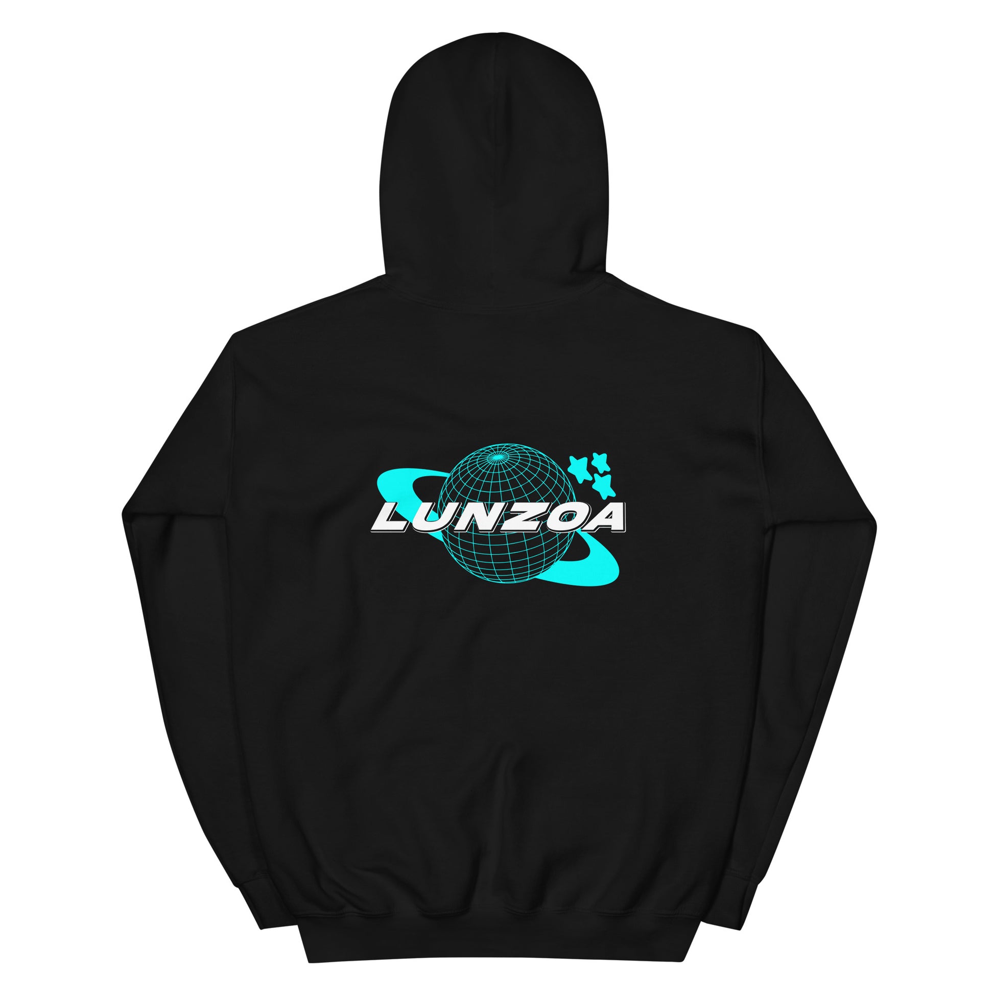 LunzoaDesigns Black-Turquoise Hoodie