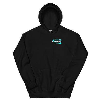 LunzoaDesigns Black-Turquoise Hoodie