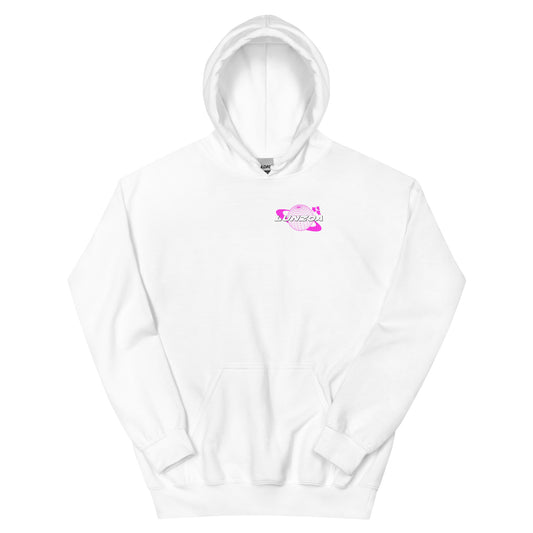 LunzoaDesigns White-Pink Hoodie