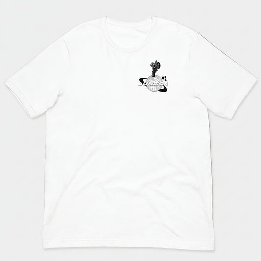 LunzoaDesigns Two Wheels White Tee